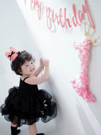 Baby Girl's 1st Birthday Photography Outfit Set with Hat, Dress, and Socks