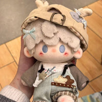 20cm Cotton Doll Clothes Set - Rebellious Bear Outfit for Standing Plush Figures