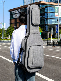 Electric Guitar Gig Bag, 39-inch, Thickened Waterproof Padded Backpack Case for Electric Guitars