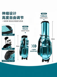 Premium Retractable Golf Travel Bag with Wheels, Waterproof & Wear-Resistant, Large Capacity