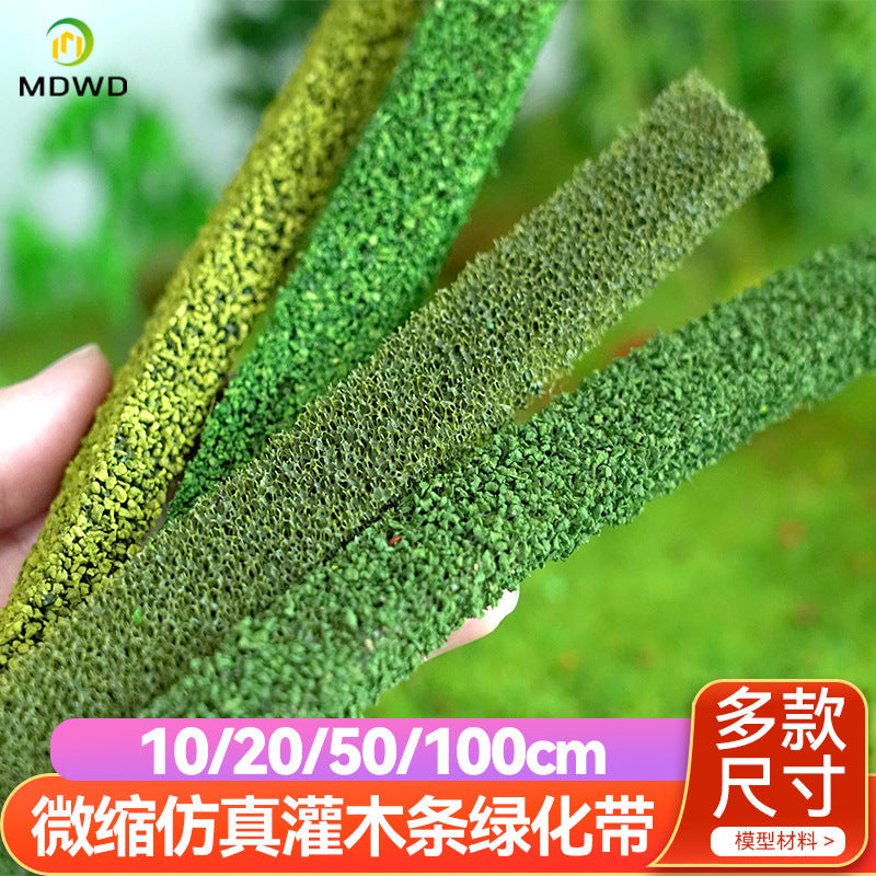 Miniature Bush Strip Model for Dioramas and DIY Crafts