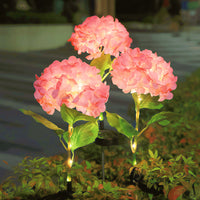New Solar Garden Lights Outdoor Waterproof Hydrangea Flower Lamps for Yard Balcony Decoration Landscape Lighting
