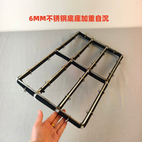 Aquarium Pond Nano Aeration Plate Stainless Steel Self-Sinking Oxygen Bar for Fish Tanks