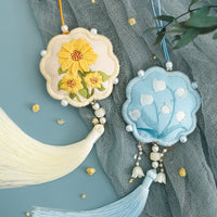 DIY Embroidery Sachet Kit for Couples - Peace Charm Design