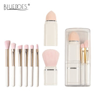 8-in-1 Mini Retractable Makeup Brush Set with Case