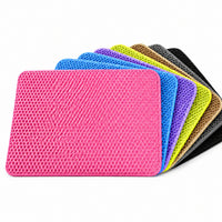 Large Double-Layer EVA Cat Litter Mat - Splash-Proof, Leak-Proof, Washable