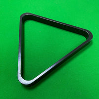 Wooden Billiard Ball Rack for 2-1/4 inch Pool Balls, Black Eight Triangle Frame