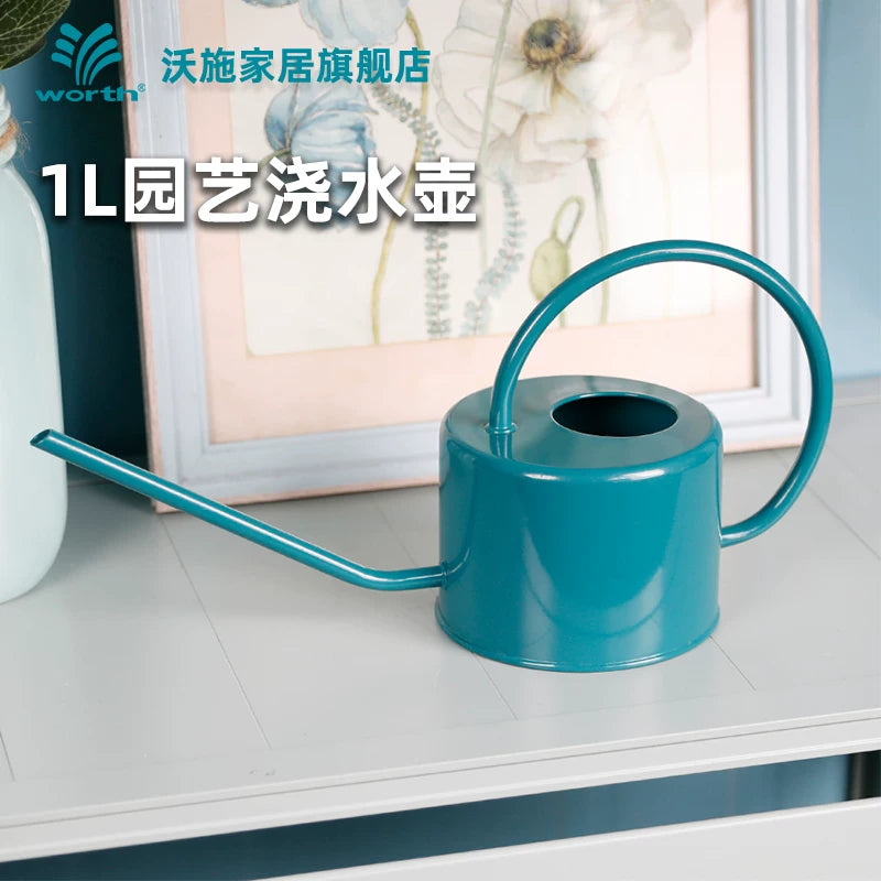 Long Spout Watering Can for Indoor Plants, Metal Watering Pot for Succulents and Small Potted Plants