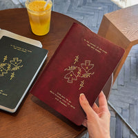 Romantic Flying Bird A5 Vintage Soft Leather Notebook with Lined/Grid/Blank Pages for Students & Business