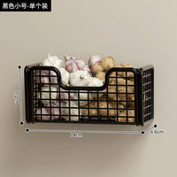 Over-the-Cabinet Door Storage Basket Organizer for Kitchen Pantry