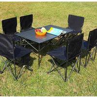 Portable Outdoor Folding Chair Set for Camping, Fishing, and Picnics with Storage Bag