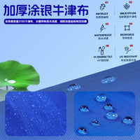 Outdoor Tiltable Market Umbrella with UV Protection for Patio, Beach, and Commercial Use