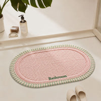 Dopamine Linen Woven Bath Mat - Quick Dry, Non-Slip, Easy Care