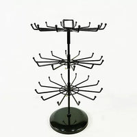 Rotating Iron Art Jewelry Display Stand for Necklaces and Bracelets