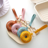 DIY Donut Bag Charm Keychain Kit - Cute Leather Car Ornament Craft