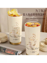 Elegant Women's Insulated Water Bottle Gift Set with Gift Box and Bag for Office and Travel