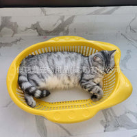 Cat Scratcher Bed Basket with Breathable PP Material and Non-Slip Mat