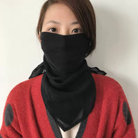 Silk Sun Protection Face Mask with Neck Guard for Women, Breathable UV Protection