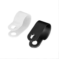 R-Type/U-Type Cable Clips for Wire Management, 1000-Pack