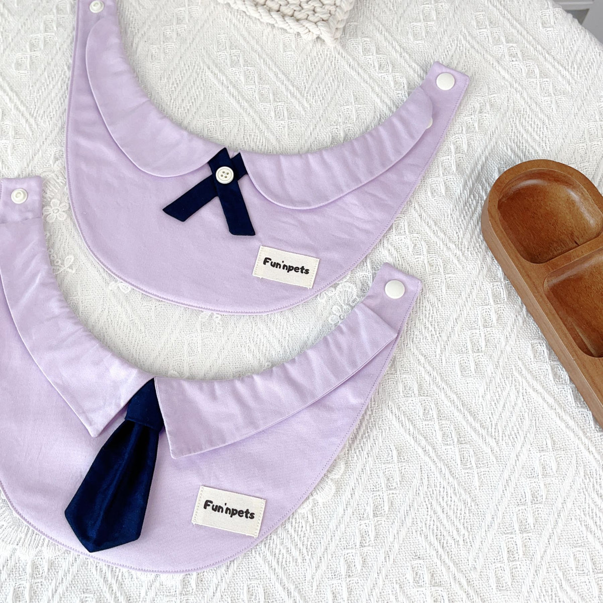 Thai Style Pet Bib for Cats and Dogs - Pure Cotton Saliva Towel for Couples