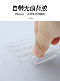 Silicone Door Handle Wall Protector - Self-Adhesive Anti-Collision Pad for Refrigerator, Cabinet, Headboard, and Walls