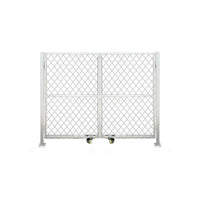 Outdoor PVC Coated Wire Mesh Fence Gate for Garden, Workshop, and Enclosures