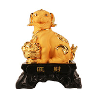 Large Chinese Zodiac Animal Figurine, Resin Gold Sand Craft for Home Decor and Gifts
