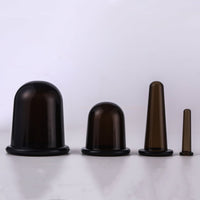Silicone Cupping Set for Home Use - Transparent Negative Pressure Cupping Device with Massage Scraping Function