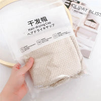Upgraded Coral Fleece Hair Drying Cap - Super Absorbent Quick Dry Turban