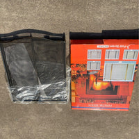 European-Style Folding Fireplace Screen, Metal Fire Guard, Heat-Resistant Barrier