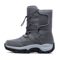Unisex High-Top Insulated Winter Hiking Boots for Snow and Cold Weather