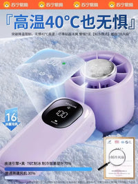 Portable Handheld Cooling Fan with Super Strong Airflow, Quiet Mini USB Rechargeable for Students, Long Battery Life, Foldable Neck Fan
