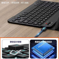 Bluetooth Keyboard Case for iPad 10th Gen, Pro 11, Air 10.9, and 10.2 with Pencil Holder