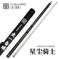 TY Taichi Stardust Knight Billiard Cue Stick American Black Eight Nine Ball Maple Pool Cue with Canvas Cue Case Set