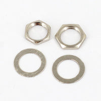 Electric Guitar Bass 6.35mm Audio Jack Output Nut and Washer Set