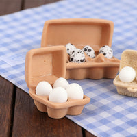 Miniature Dollhouse Egg Carton Model Ornaments