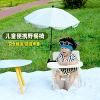 Portable Folding Baby High Chair with Tray for Indoor Outdoor Use