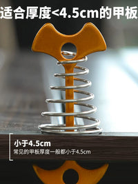 Aluminum Alloy Fishbone Tent Stakes for Outdoor Camping Deck