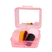 Mushroom Head Makeup Sponge Set with Mirror and Brush