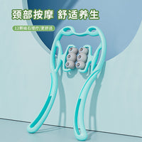 Manual Neck and Shoulder Massager with Magnetic Therapy for Pain Relief