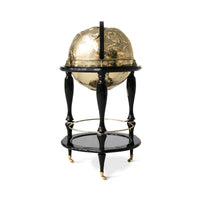 Luxury Designer Creative Art Globe Wine Cabinet Pure Copper Portugal Style Decorative Storage Bar Cart