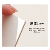 Embossed Cardboard Photo Frame with Stand for Square Artworks and Oil Paintings, Double-Sided Display