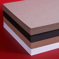 Wholesale Cardboard A4 A3 A2 Craft Mat Black White Kraft Paperboard Divider Cardboard Shell Gift Box Modeling