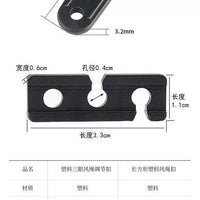 Camping Tent Tarp Plastic Adjuster Buckle Wind Rope Fastener