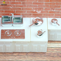 Sand Table Model Kitchenware Set Stove Ornaments Kitchen Scene Accessories Pot Sink Gas Stove Kitchen Utensil Model