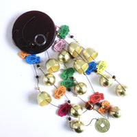 Wooden Colorful Fish Wind Chime with Aluminum Tubes