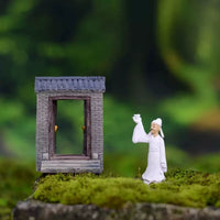 Chinese Style Miniature Figurine Landscape Ornament for DIY Micro Moss Terrarium