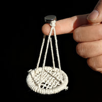 Hand-Woven Jumping Spider Hammock with Bridge for Reptile Pets