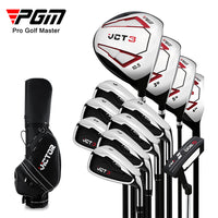 PGM VCT3 Men's 12-Piece Golf Club Set with Bag for Beginners