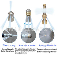Drain Cleaner Hose with Sewer Jetter Nozzle for Pressure Washer, High Pressure Washer Hose for Clogged Pipes